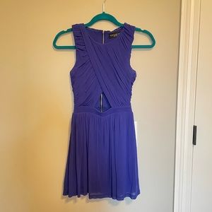 Blue cut out dress, Petite size 0